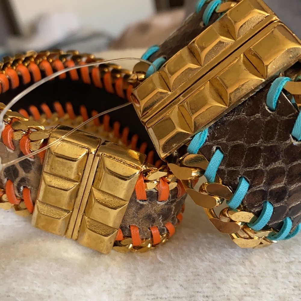 Ikonita Wild Collection Leather Python Bracelet - image 5